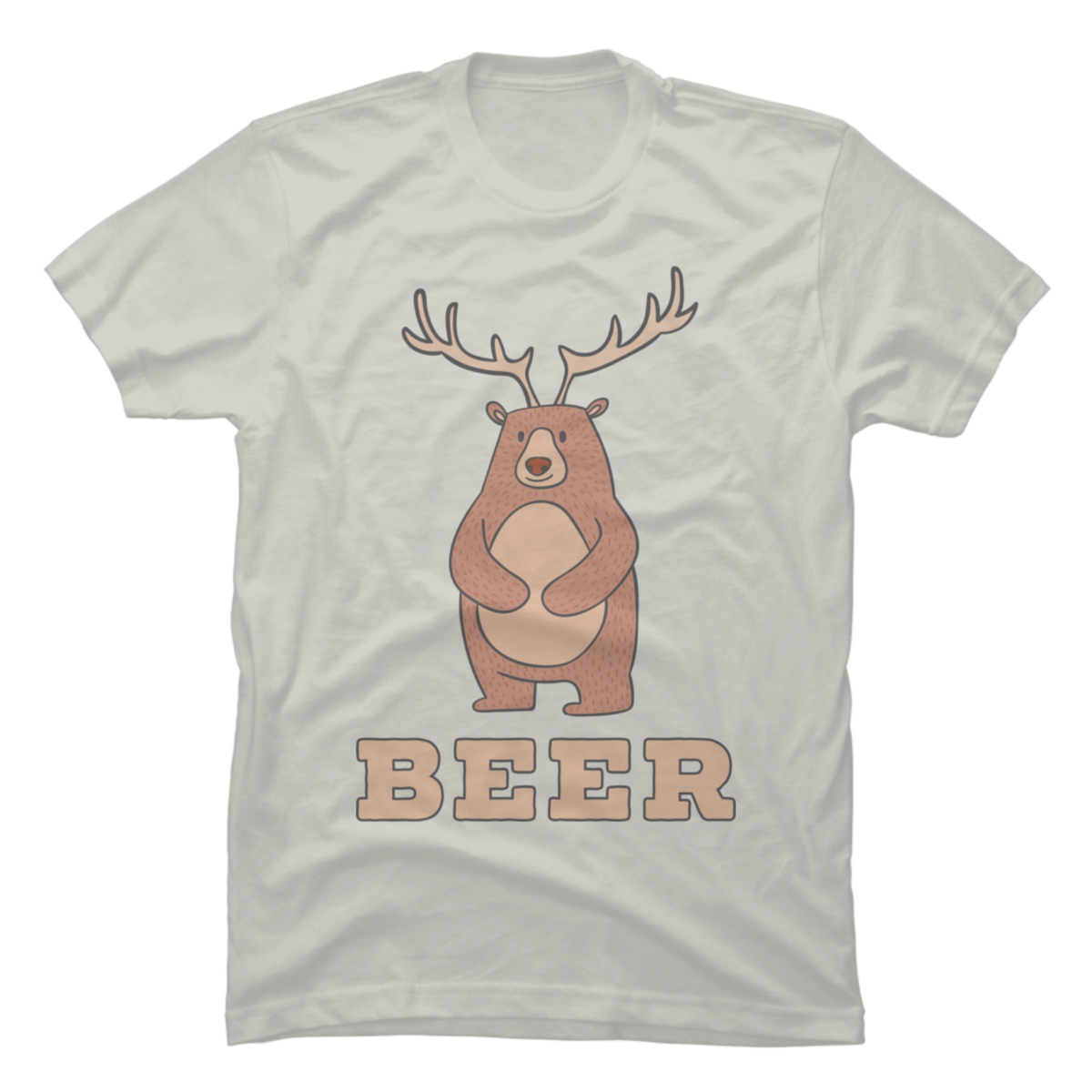 beer shirt bear with antlers
